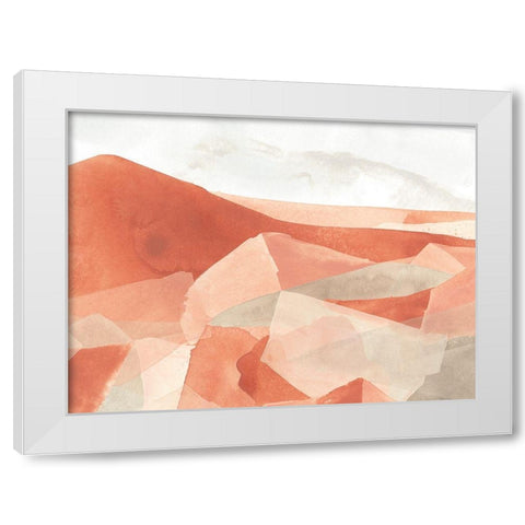 Desert Valley I White Modern Wood Framed Art Print by Vess, June Erica