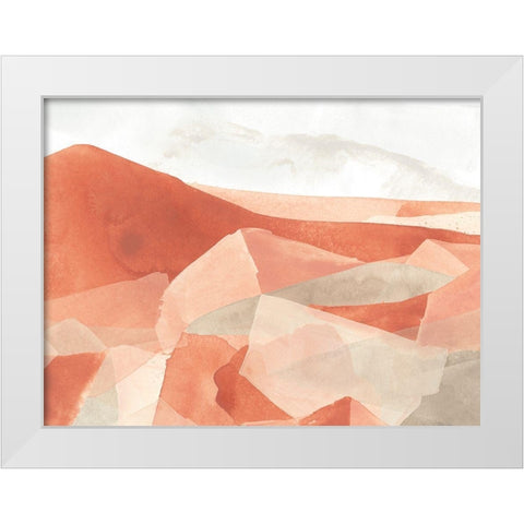 Desert Valley I White Modern Wood Framed Art Print by Vess, June Erica