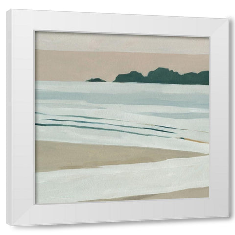 Coastal Lines I White Modern Wood Framed Art Print by Scarvey, Emma