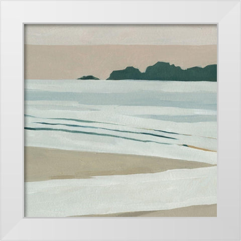 Coastal Lines I White Modern Wood Framed Art Print by Scarvey, Emma