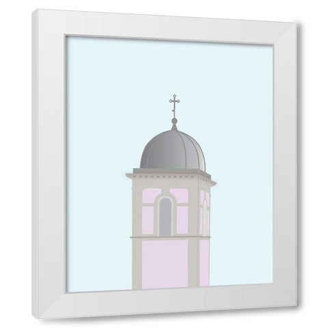 Travel Europe--Pedona White Modern Wood Framed Art Print by Soerensen, Gurli