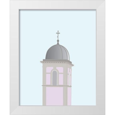 Travel Europe--Pedona White Modern Wood Framed Art Print by Soerensen, Gurli