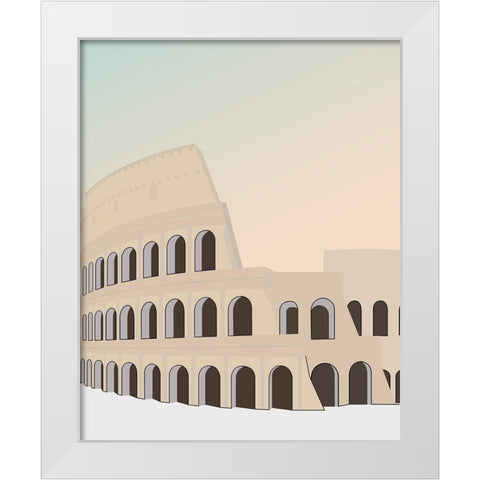 Travel Europe--Rome White Modern Wood Framed Art Print by Soerensen, Gurli