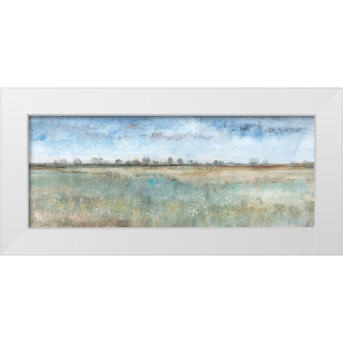 Open Field I White Modern Wood Framed Art Print by OToole, Tim