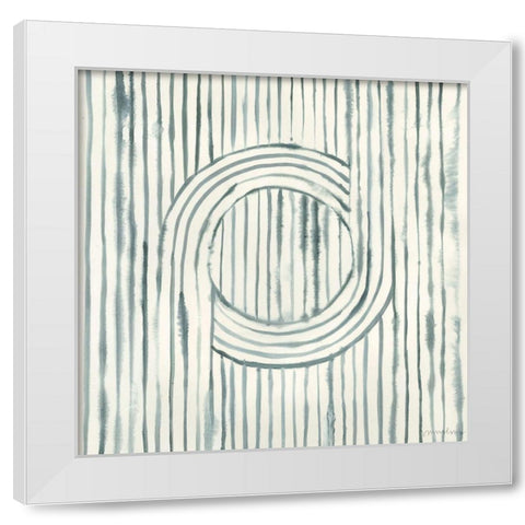 Gyrate I White Modern Wood Framed Art Print by Lam, Vanna