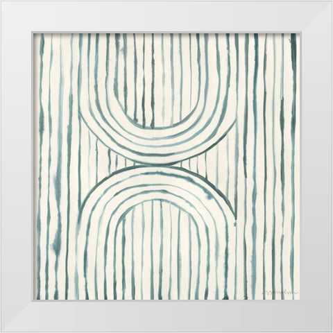 Gyrate II White Modern Wood Framed Art Print by Lam, Vanna