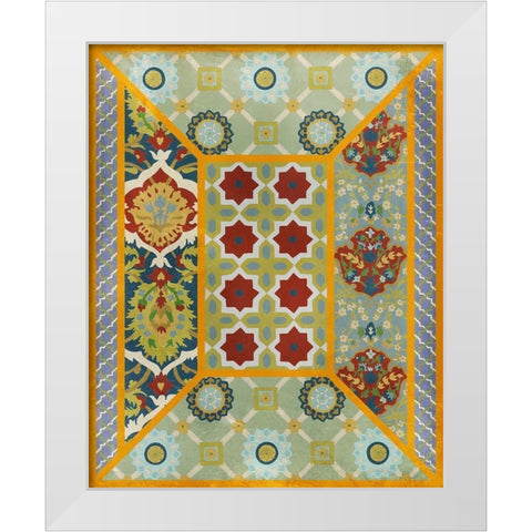 Wallpaper Collage  III White Modern Wood Framed Art Print by Zarris, Chariklia