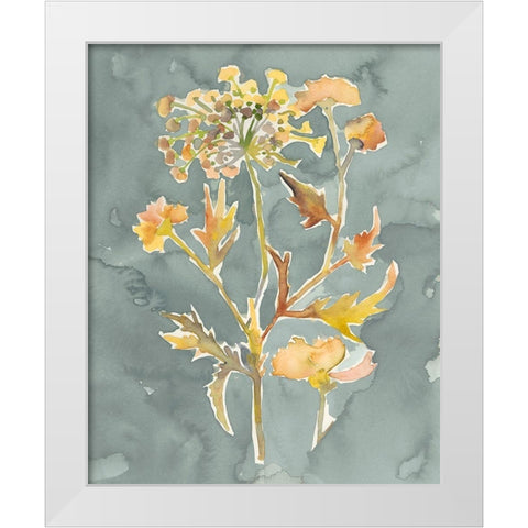 Collected Florals I White Modern Wood Framed Art Print by Zarris, Chariklia