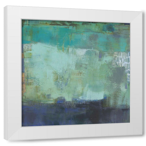 Hadal White Modern Wood Framed Art Print by Jachimiec, Sue
