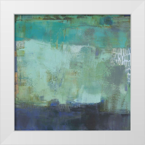 Hadal White Modern Wood Framed Art Print by Jachimiec, Sue