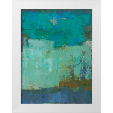 Maidan White Modern Wood Framed Art Print by Jachimiec, Sue