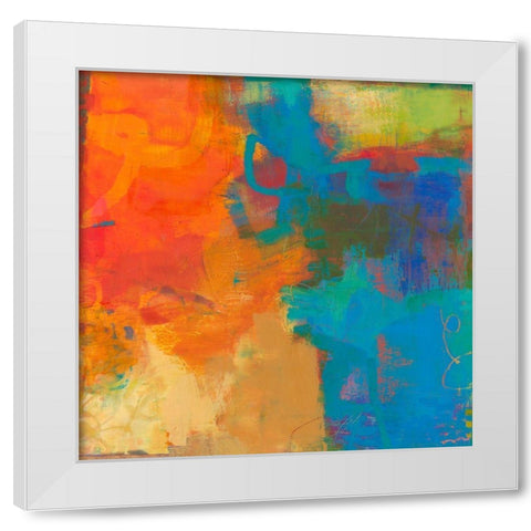 Olio White Modern Wood Framed Art Print by Jachimiec, Sue