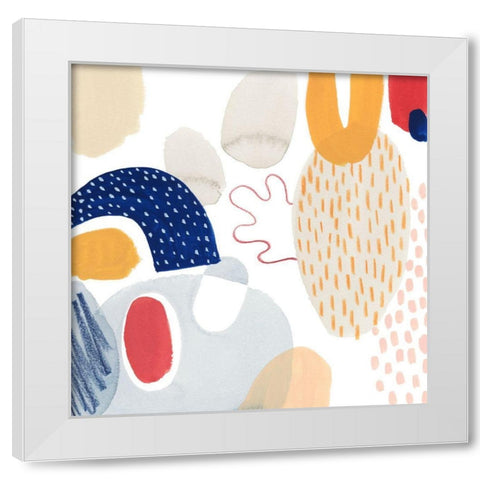 Tropical Traffic I White Modern Wood Framed Art Print by Popp, Grace