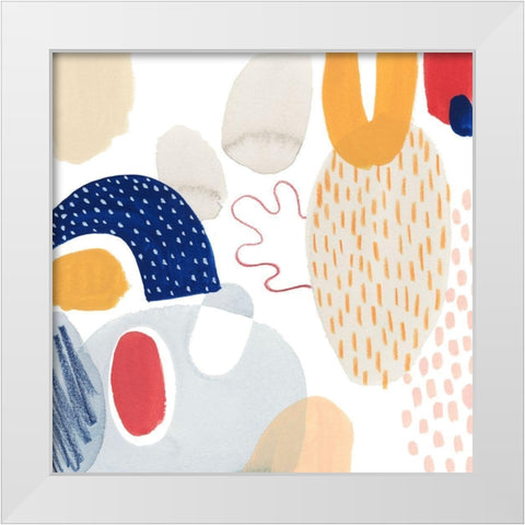 Tropical Traffic I White Modern Wood Framed Art Print by Popp, Grace