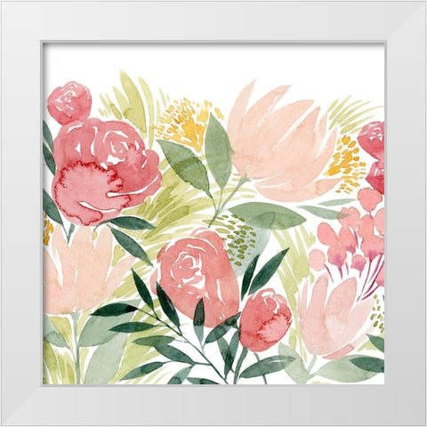 Sunkissed Posies II White Modern Wood Framed Art Print by Popp, Grace