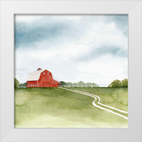 Kentucky Sky I White Modern Wood Framed Art Print by Popp, Grace