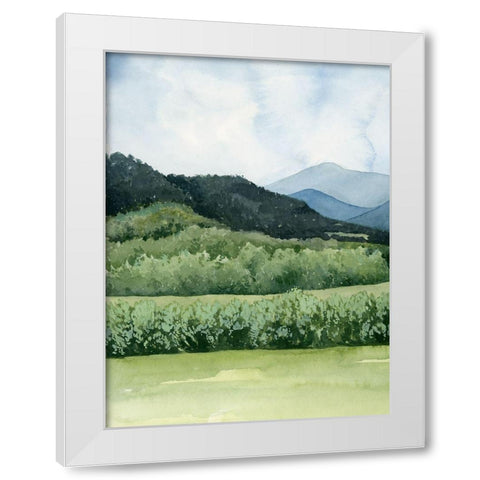 Blue Sunday I White Modern Wood Framed Art Print by Popp, Grace