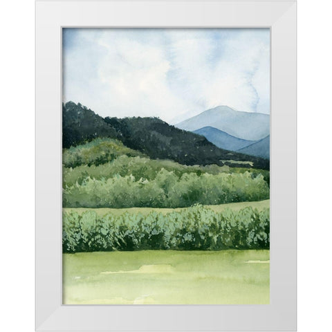 Blue Sunday I White Modern Wood Framed Art Print by Popp, Grace