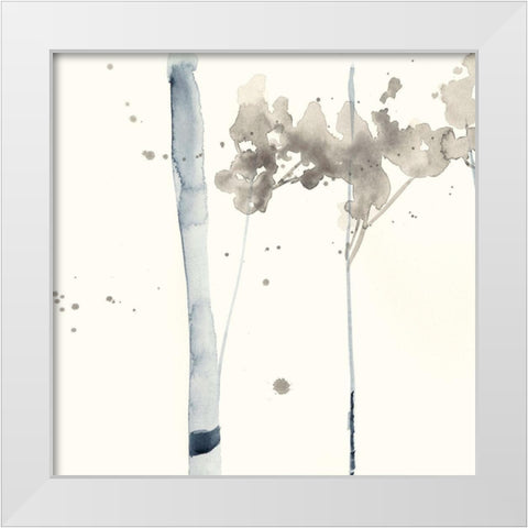 Birchline Grid I White Modern Wood Framed Art Print by Goldberger, Jennifer