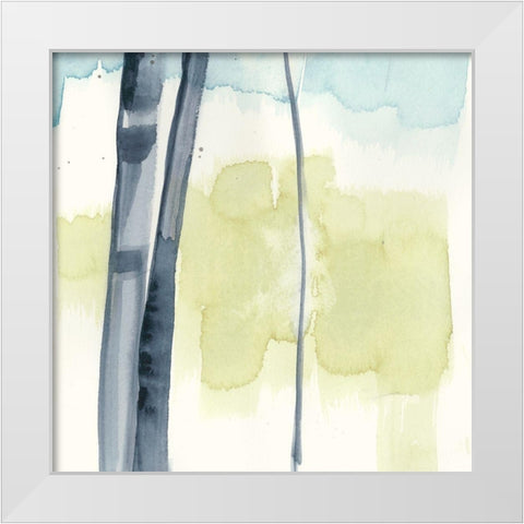 Birchline Grid IX White Modern Wood Framed Art Print by Goldberger, Jennifer