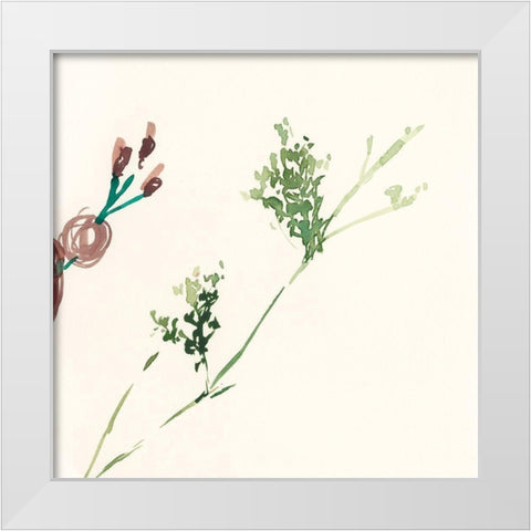 Rosey Posey III White Modern Wood Framed Art Print by Goldberger, Jennifer