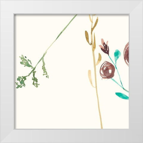 Rosey Posey IV White Modern Wood Framed Art Print by Goldberger, Jennifer