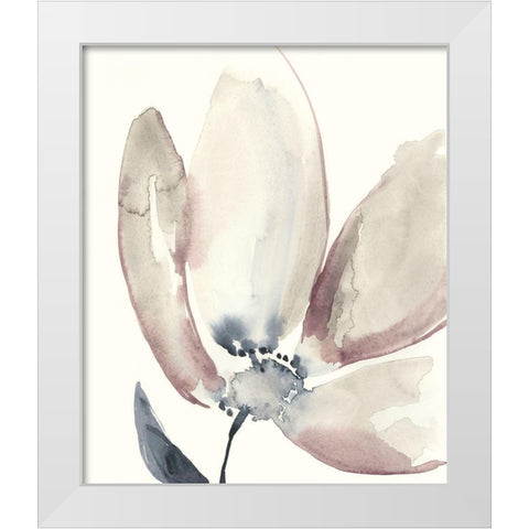 UA Fluid Petals I White Modern Wood Framed Art Print by Goldberger, Jennifer