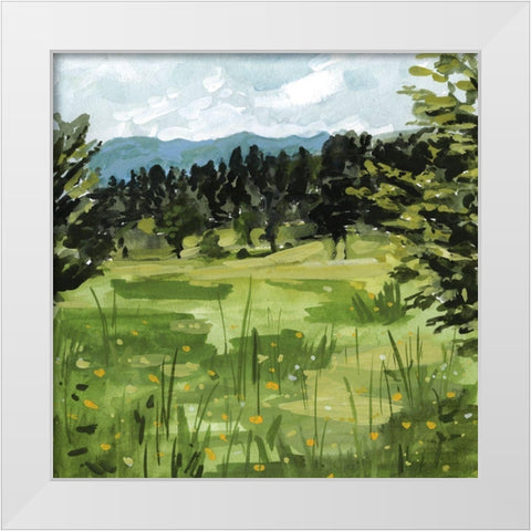 Mountain Moment II White Modern Wood Framed Art Print by Borges, Victoria
