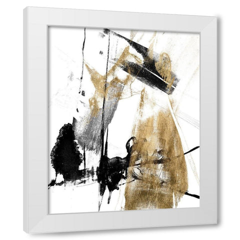 Glam and Black II White Modern Wood Framed Art Print by Goldberger, Jennifer