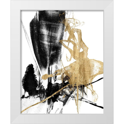Glam and Black IV White Modern Wood Framed Art Print by Goldberger, Jennifer