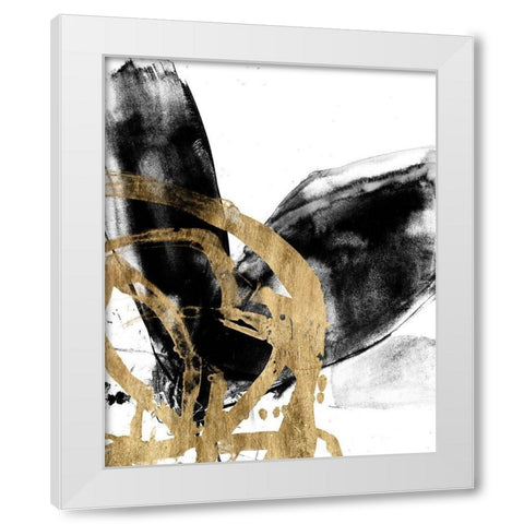 Sliced Vortex II White Modern Wood Framed Art Print by Goldberger, Jennifer