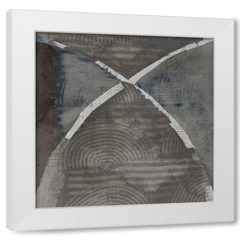 Stoneworks I White Modern Wood Framed Art Print by Zarris, Chariklia