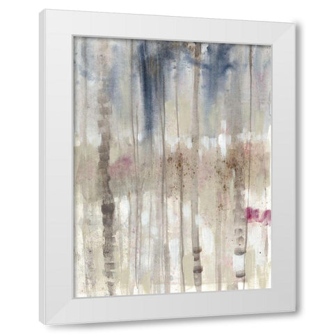 Subtle Birchline I White Modern Wood Framed Art Print by Goldberger, Jennifer