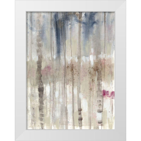 Subtle Birchline I White Modern Wood Framed Art Print by Goldberger, Jennifer