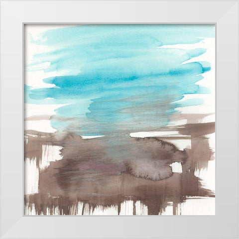 Umber Lands I White Modern Wood Framed Art Print by Goldberger, Jennifer