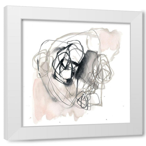 Circular Ebony II White Modern Wood Framed Art Print by Goldberger, Jennifer