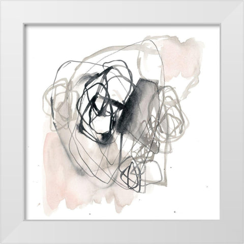 Circular Ebony II White Modern Wood Framed Art Print by Goldberger, Jennifer