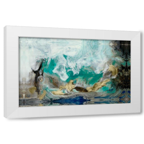 Custom Rejoice III White Modern Wood Framed Art Print by Bramma, Lila