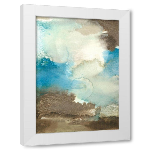 Earth and Sky II White Modern Wood Framed Art Print by Combs, Joyce