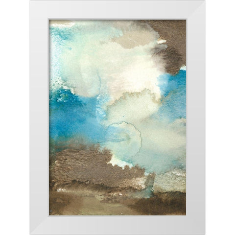 Earth and Sky II White Modern Wood Framed Art Print by Combs, Joyce