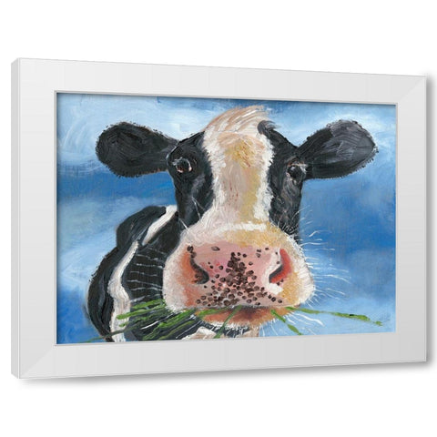 Morning Chew II White Modern Wood Framed Art Print by Ludwig, Alicia
