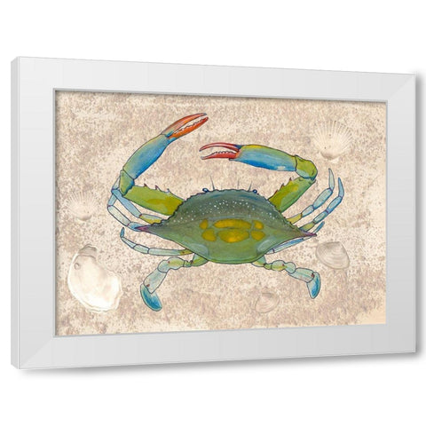 Crabulous I White Modern Wood Framed Art Print by Ludwig, Alicia