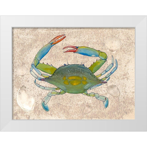 Crabulous I White Modern Wood Framed Art Print by Ludwig, Alicia