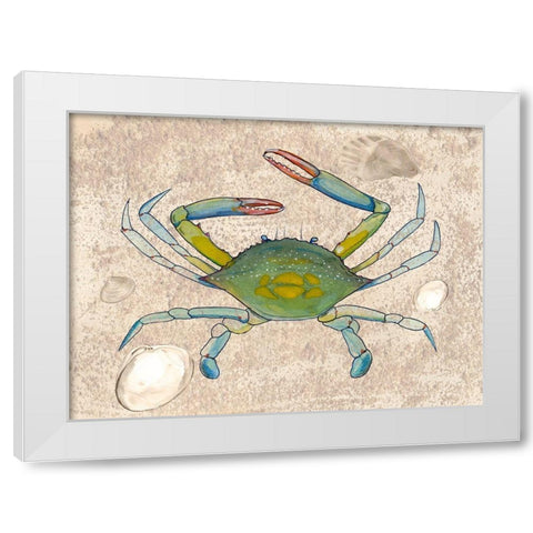 Crabulous II White Modern Wood Framed Art Print by Ludwig, Alicia