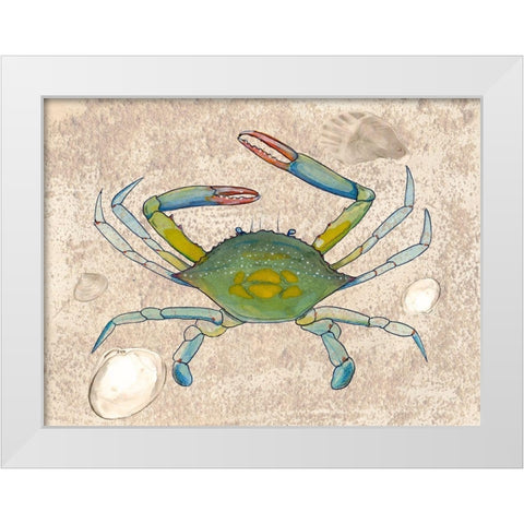 Crabulous II White Modern Wood Framed Art Print by Ludwig, Alicia