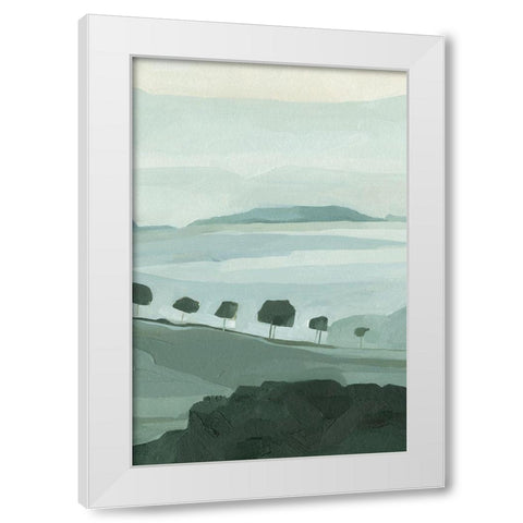 Blue Ridge Fog I White Modern Wood Framed Art Print by Scarvey, Emma