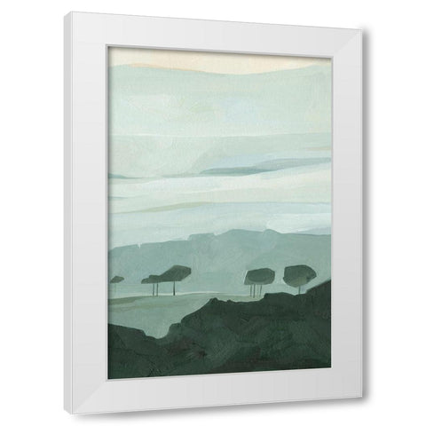 Blue Ridge Fog II White Modern Wood Framed Art Print by Scarvey, Emma