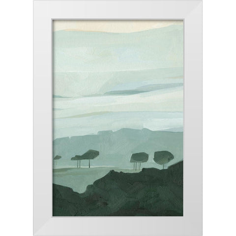 Blue Ridge Fog II White Modern Wood Framed Art Print by Scarvey, Emma