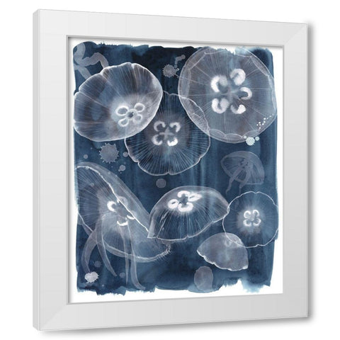 Moon Jellies II White Modern Wood Framed Art Print by Popp, Grace