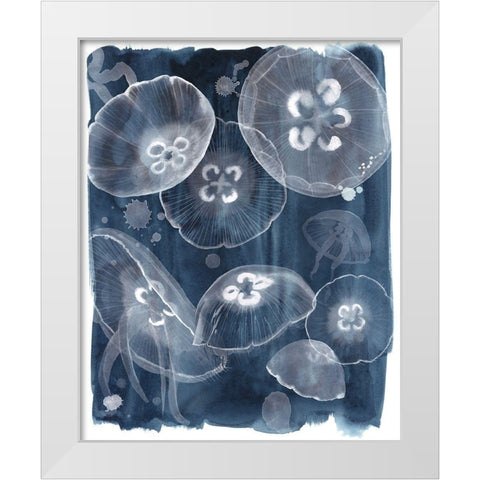 Moon Jellies II White Modern Wood Framed Art Print by Popp, Grace
